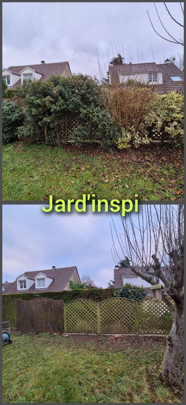 Photo de chantier Jard-inspi dans les Yvelines : élagage, taille, entretien, remise en état