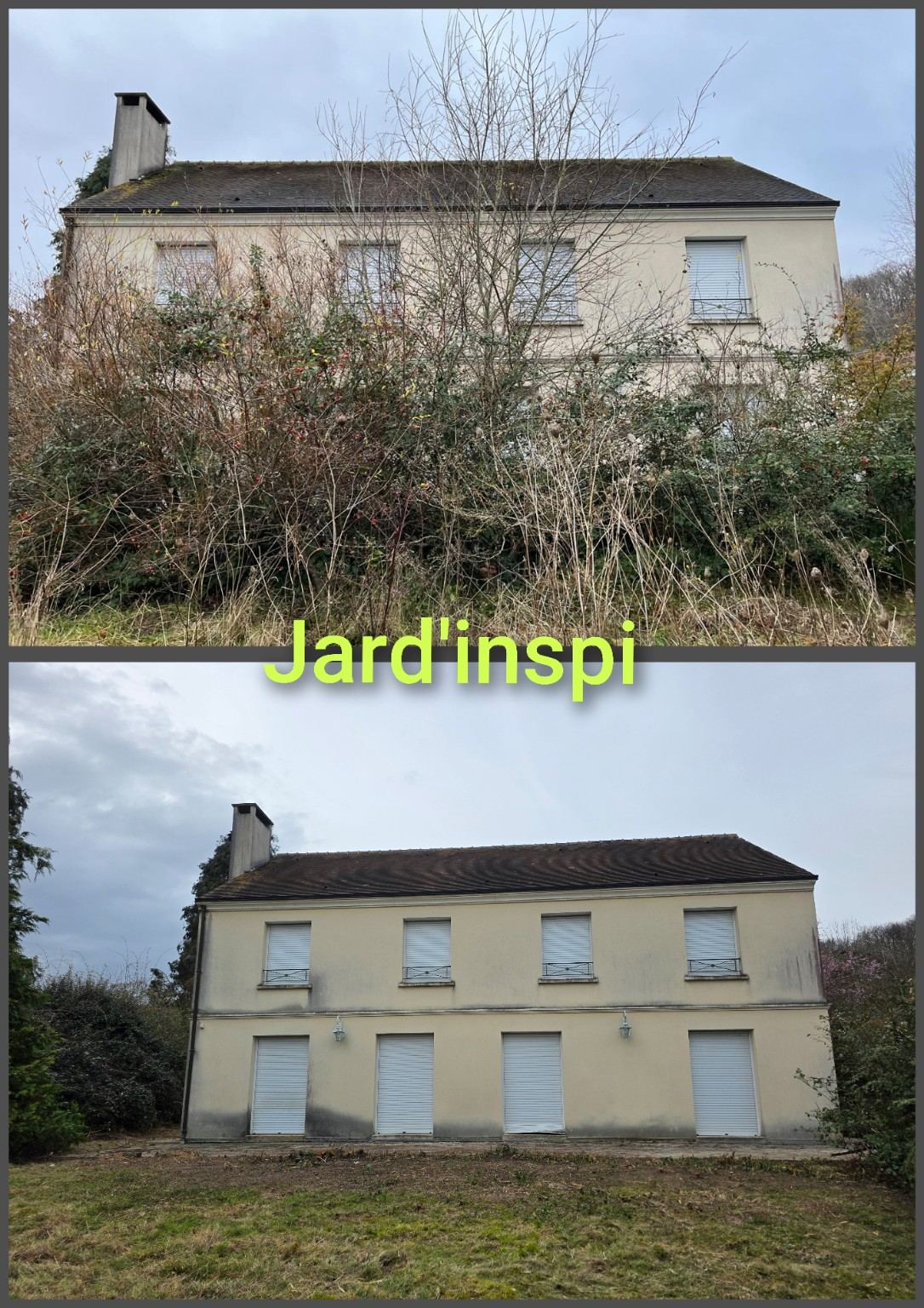 Photo de chantier Jard-inspi dans les Yvelines : élagage, taille, entretien, remise en état