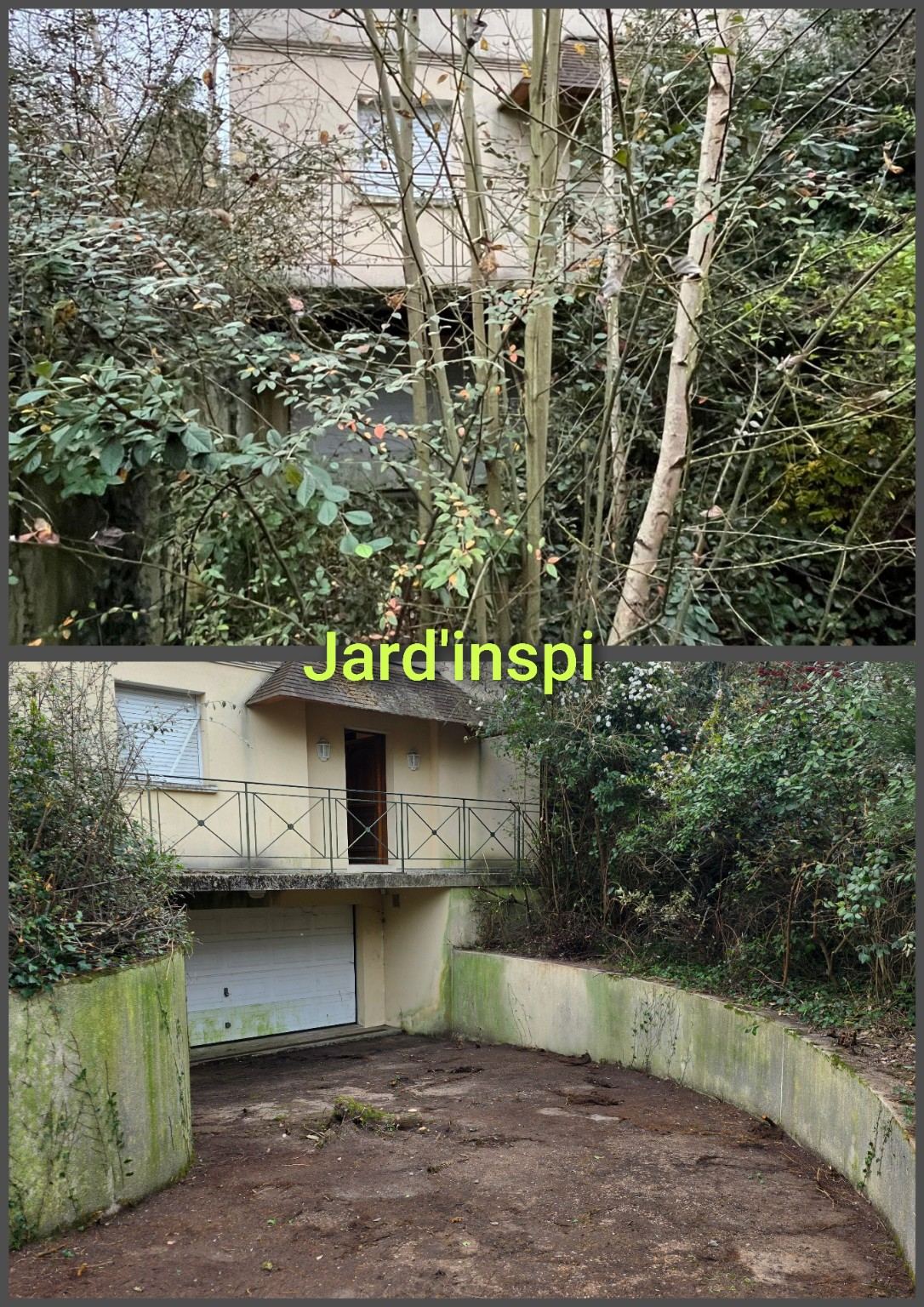Photo de chantier Jard-inspi dans les Yvelines : élagage, taille, entretien, remise en état