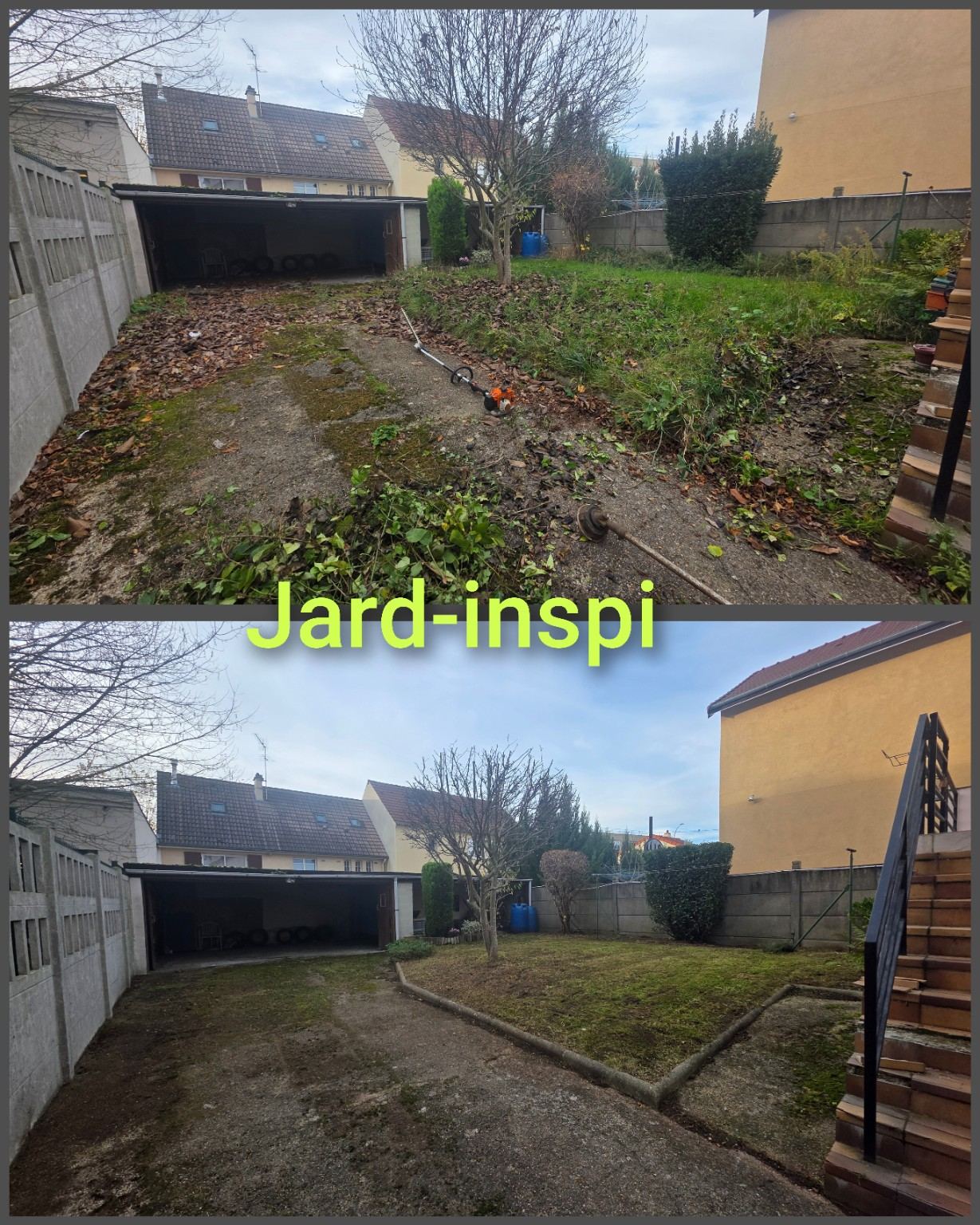 Photo de chantier Jard-inspi dans les Yvelines : élagage, taille, entretien, remise en état